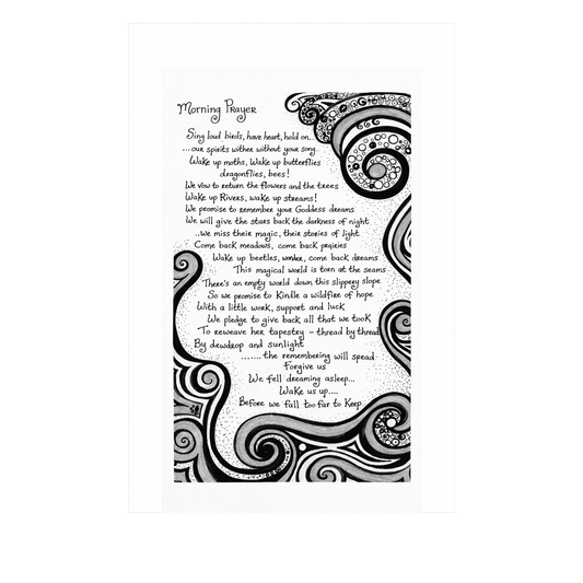 Morning land blessing print